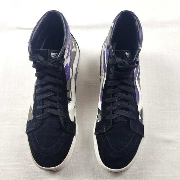 VANS Sk8-Hi Reissue 'Pop Camo' Hightops Sneakers Skate Shoes - Size W 9.5/ M 8 - Picture 7 of 9